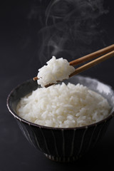Fototapeta na wymiar 白米のご飯　Japanese rice