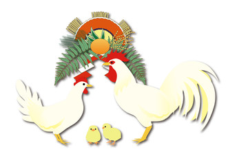 酉年　しめ縄　賀正