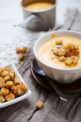 Sweet potato and coconut soup