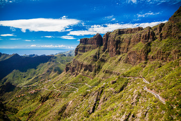 Fototapeta premium landscape with the mountains near Masca village