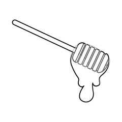 Honey icon. Organic and healthy food theme. Isolated design. Vector illustration