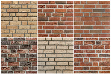 Brick wall background pattern selection