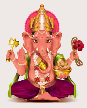 Ganesha Indian god of wisdom and wealth