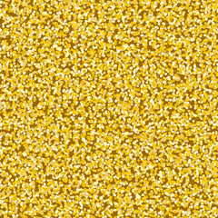 Dusty Overlay Gold Texture for your design. Seamless vector pattern in the form of a pebble like golden sand. Golden metallic small circles. Geometric seamless pattern. Vector illustration.