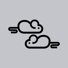 Laboratory mouse line icon vector illustration design