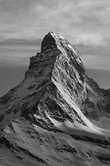 Foto op Plexiglas Matterhorn Berg Matterhorn in de schemering, Zermatt, Zwitserland