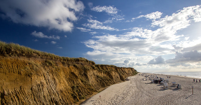 Beautiful landscape on Sylt island at North Sea