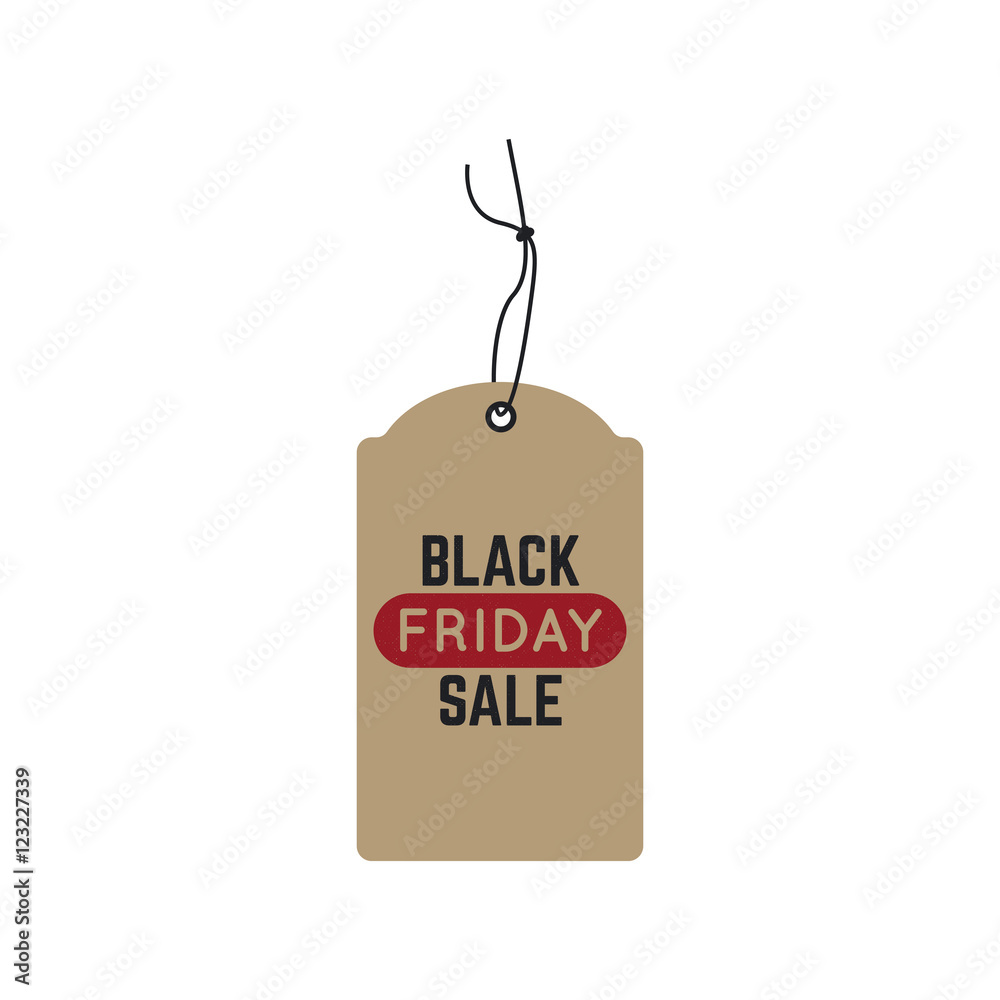 Canvas Prints Black Friday Label