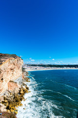 Fototapeta premium Nazare, a surfing paradise town - Nazare, Portugal