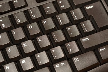 Black Keyboard Detail