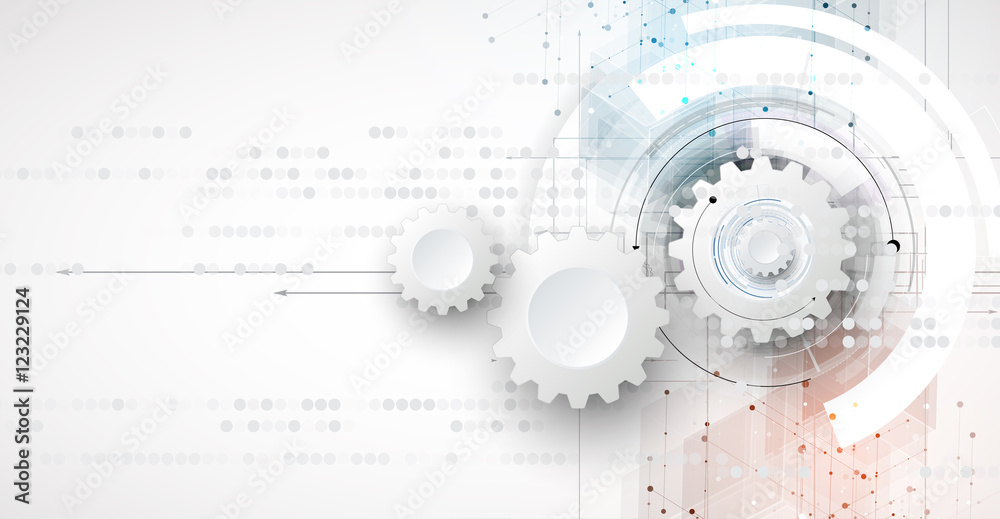 Poster digital technology world. business virtual concept. vector background