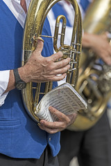 Fototapeta premium Fanfare singer ethnic German