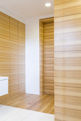 Fototapeta premium New bathroom with beautiful tiling