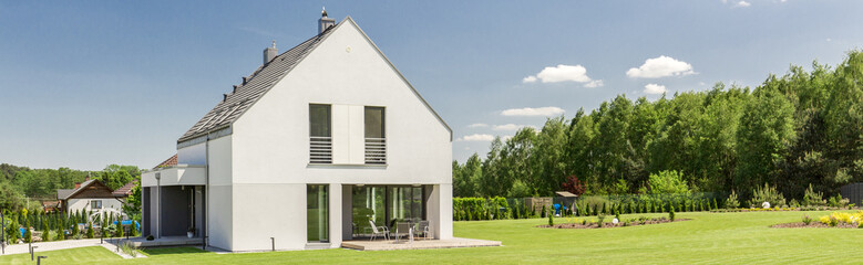 House at idyllic scenery