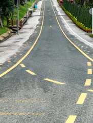 Obraz premium Road in the park