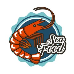 delicious seafood lobster animal vector illustration design