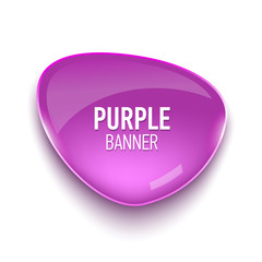 Glass banner. Realistic vector. Vector illustration.