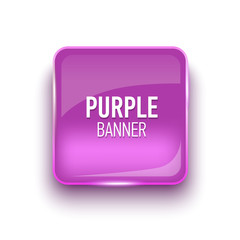 Glass banner. Realistic vector. Vector illustration.