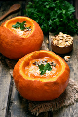 Pumpkin soup, country style