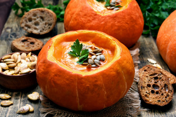 Soup in pumpkin