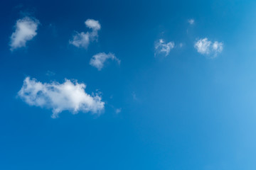White cloud with Blue sky