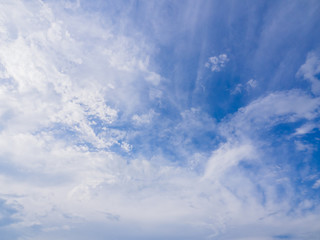 Fototapeta na wymiar blue sky background with white clouds. After Rain. 