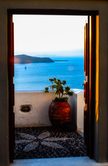 Doorway to Santorini