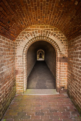 Obraz premium Down a Brick Passageway 