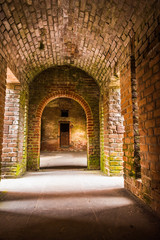 Down a Brick Passageway 