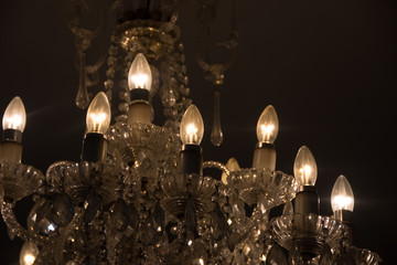シャンデリアのライト