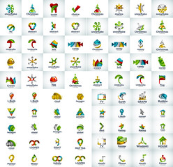 Naklejka premium Logo mega collection
