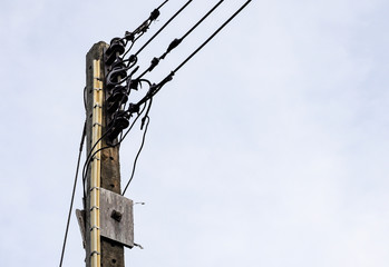 Old electric pole