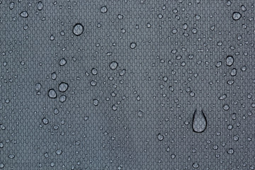 Water drops on a gray background. Abstract background.