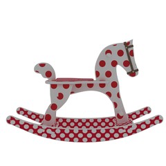 3d illustration of child horse toy. white background isolated. icon for game web. 