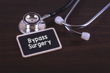 Medical Concept- Bypass Surgery  words written on label tag with ByPass Surgery word