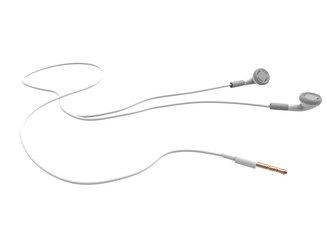 3d illustration of headphones. white background isolated. icon for game web. 