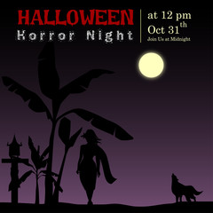 Abstract of Halloween, Template Background, Vector and illustration, eps 10