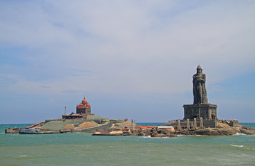 Swami Vivekananda Rock memorial and Thiruvalluvar statue Island