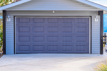 Garage door in Vancouver, Canada.