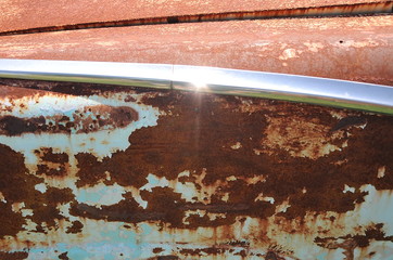 Bright chrome with rust