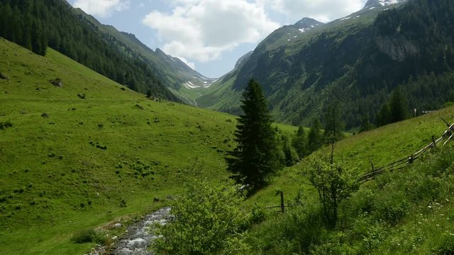 wild stream at Zillertal valley Schwarzachtal (Austria, Tirol)