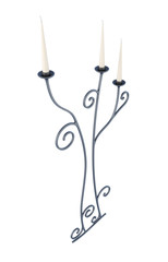 Candle holder isolated on a white background. 3d rendering