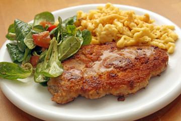 Schnitzel in der Pfanne