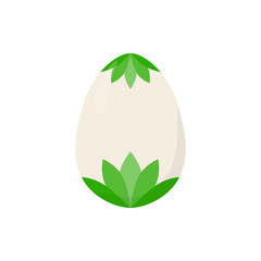 isolated easter egg green vector illustration
