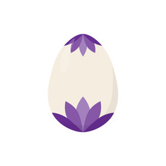 isolated easter egg violet vector illustration