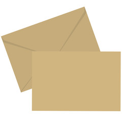 the envelopes paper brown vector illustration
