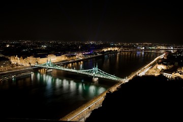 Fototapeta na wymiar Budapest urban night view