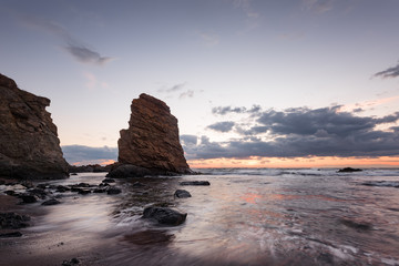 Magnificent summer sunrise at Rezovo village, Bulgaria