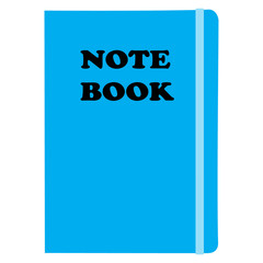 note book blue vector illustration
