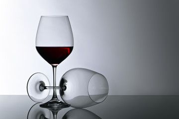  glass of red wine